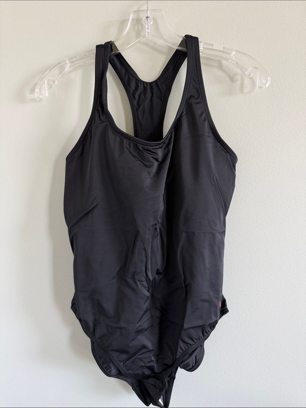 Women's Black Racerback One-Piece Swimsuit